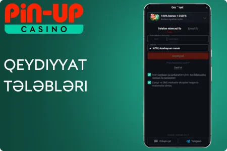 Pin-Up APK qeydiyyatı