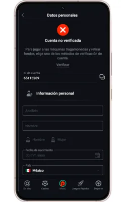 Establecer una contraseña